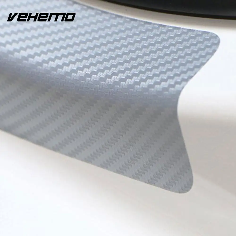 

Vehemo 3D Carbon Fiber 4PCS Car Threshold Stickers Exterior Car Door Stickers Car Doorsill Stickers Universal Waterproof