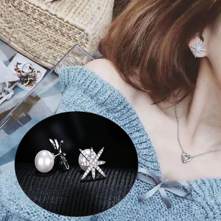 

2019 NEW earrings Europe color Crystals from Swarovski Earring With Charm for Women Gift Fine jewelry