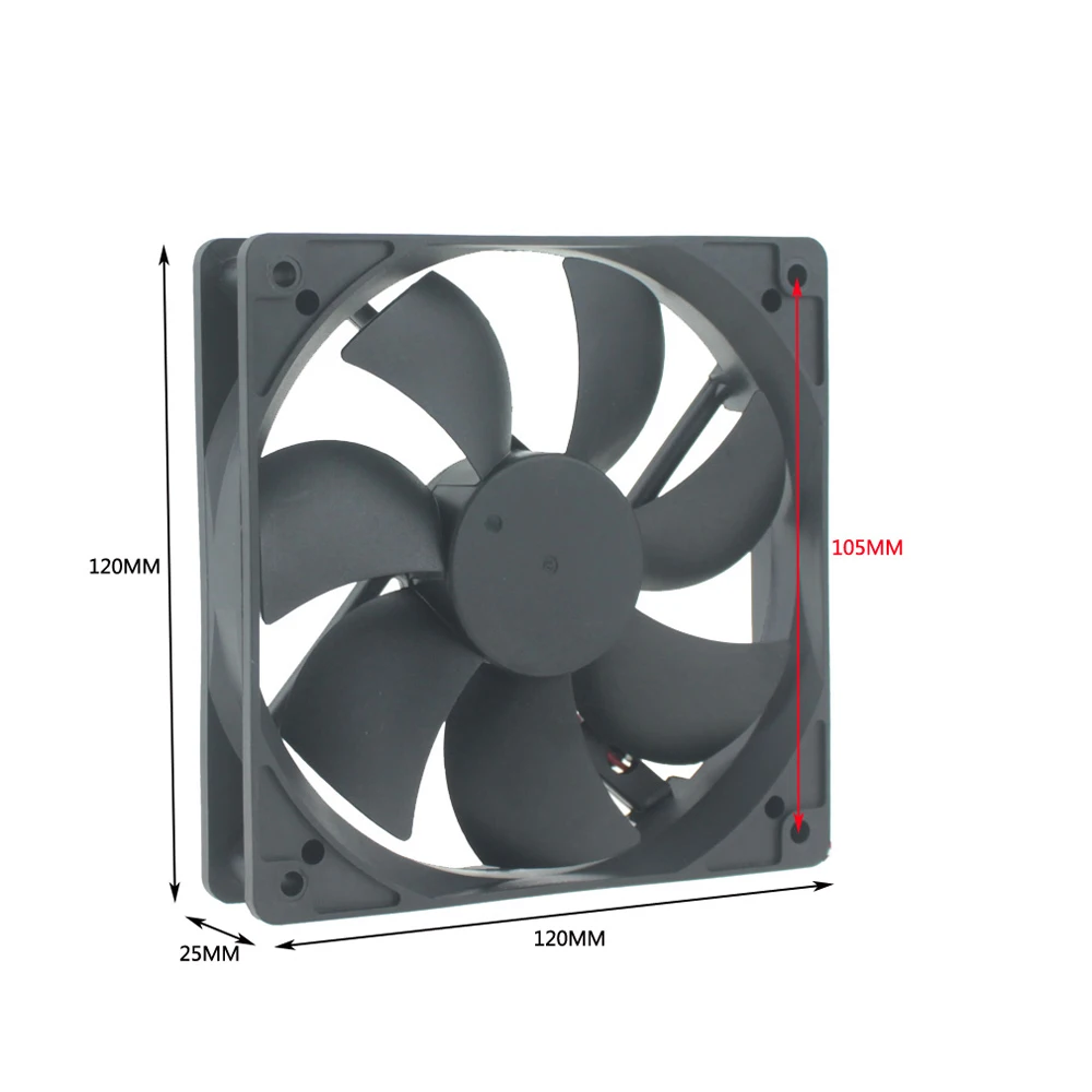 GDSTIME 120x120x25 мм 12025 вентиляторы охлаждение DC 12 В бесщеточный вентилятор охладитель