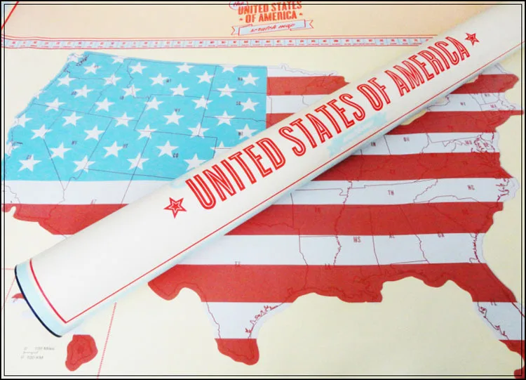 scratch map USA