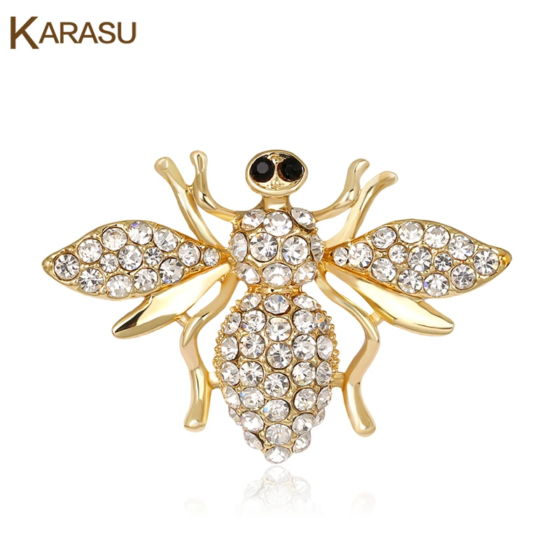 KARASU New Design Full Shiny Rhinestones Animal Brooches Women Girls Children Brooch Pins Fashion Jewelry Wedding Accessories | Украшения и