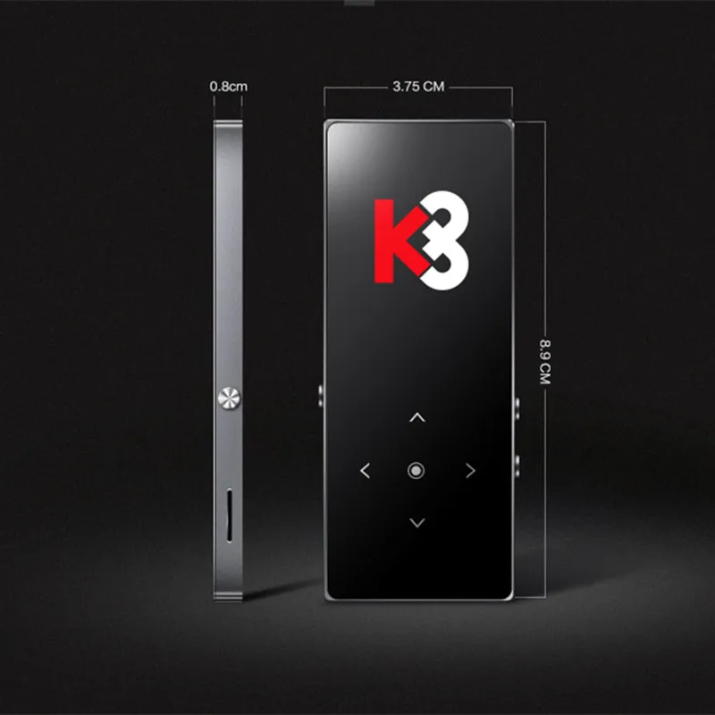 BENJIE K8 8G mp3 музыкальный плеер ультра тонкий сенсорный экран MP3 HIFI без потерь 1 8