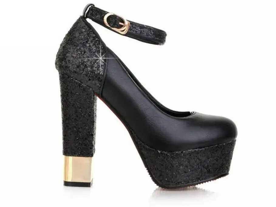 Rough with super high heel shoes fashion Paris new autumn wedding shoes Super high heel thick with nightclub COS princess shoes Rough with super high heel shoes fashion Paris new autumn wedding shoes Super high heel thick with nightclub COS princess shoes