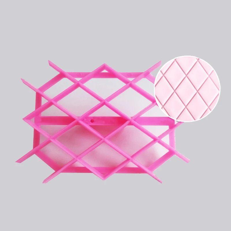 

Diamond Sugarpaste Gum Icing Baking Quilt Fondant Cake Raft Equipment Tool Embosser Cutter Icing Embosser Mould