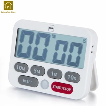 

Kitchen Timer Reminder Electronic Alarm Clocks Countdown Timer Hour Lcd Big Digital Clock Temporizador Home Electronics WKG034