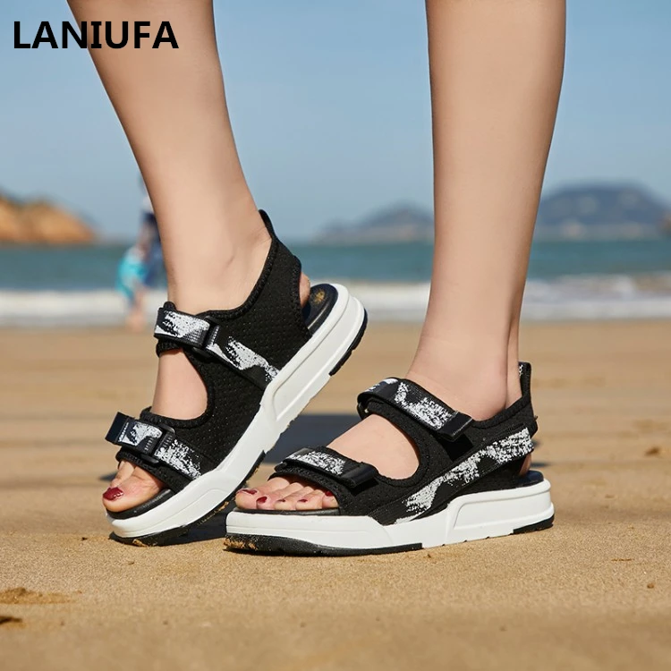 Summer women Casual Sandals women Flip Flops women Breathable Mesh Gladiator Rome casual flats Shoes women Sandals mujer &246