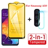 2 In 1 on For Samsung Galaxy A50 2019 Camera Lens Film 9D Screen Protector