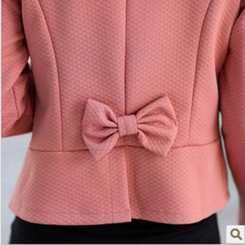 LASPERAL Новая мода цветок женский костюм куртка весна Дамы пиджаки с длинным рукавом черный розовый Blaser женский размера плюс Блейзер Femme