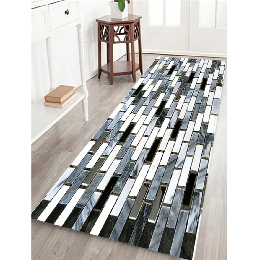 Floor Mat Fake Tile Bricks Mat Bedroom Kitchen Floor Pad Non Slip