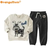 2017 ours de mode clothing ensembles pour enfants vêtements, 3-6a hoodies t-shirt pour garçons vêtements de apring automne casual enfants clothing