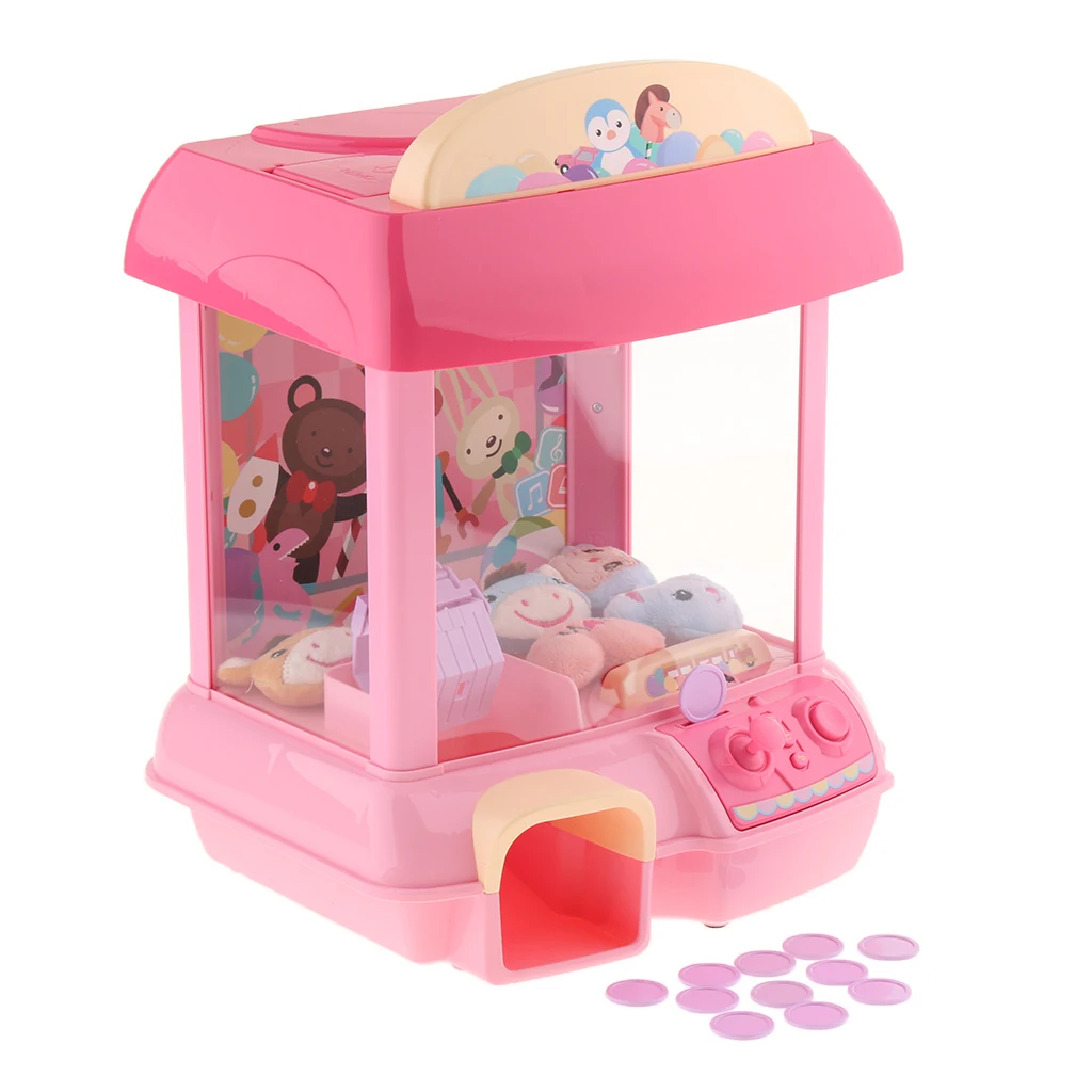Electronic Claw Toy Catching Doll Grabber Machine Arcade Game Toy, Automatic Coin, Sound & Light 