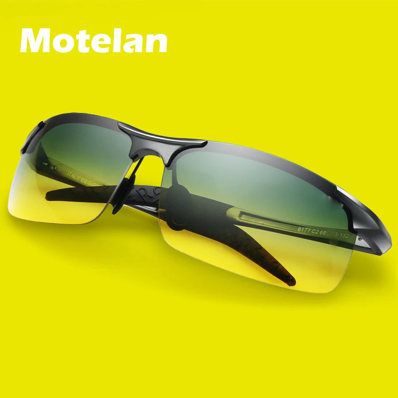 

Day Night Vision Polarized Goggles Men's Driving Fashion UV400 Protection Polarised Sunglasses Male Safety Eyewear 1077
