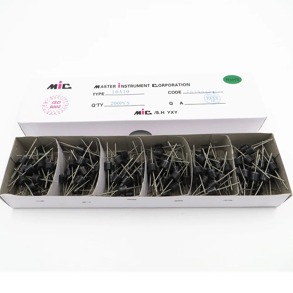 Buy 200PCS/box 10A 1000V diodes MIC10A10 60mm*8mm for