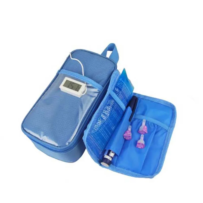 

portable diabetic insulin cooler bag refrigerated pen storage box medical insulated travel case ice pack temperature display