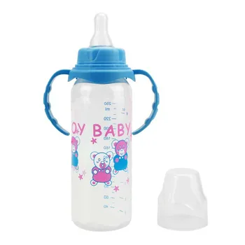 

Baby Handle Bottles Feeding Accessories Bottle Infant Newborn Cup Children Learn Drinking Handle Bottle kids Straw Juice Bottles