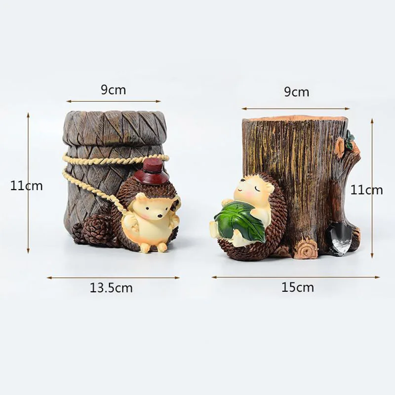  Pen Pencil Holder Cup Cute Hedgehog Desk Organizer Container Stationery Storage for Home Office HYD