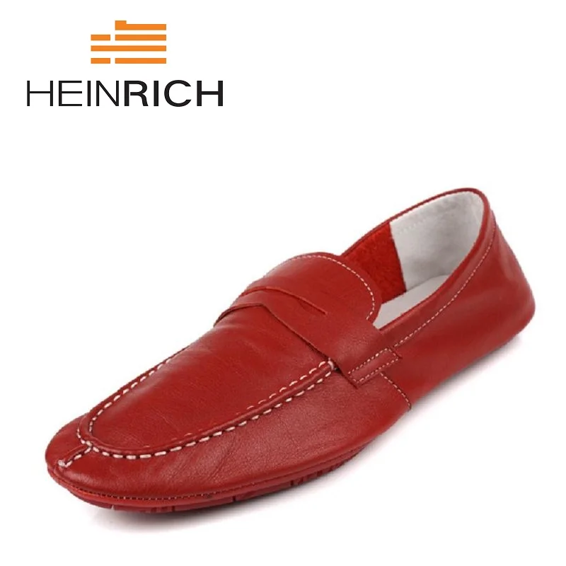 

HEINRICH 2018 Spring Genuine Leather Men Shoes Comfortable Boat Shoes Business Mens Casual Shoes Tenis-Masculino-Adulto
