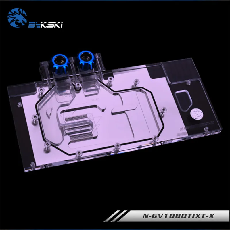 Водяной блок Bykski с полным покрытием графического процессора для GIGABYTE AORUS GTX 1080 Ti