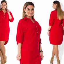 Большие размеры 6XL женское платье зеленое летнее однотонное сексуальное платье-рубашка с разрезом нестандартного размера плюс женская одежда 6xl синее платье