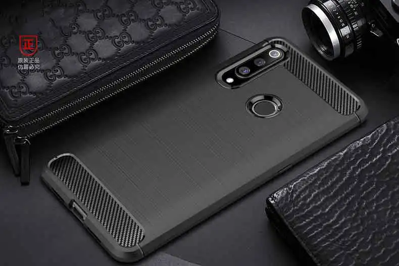 Чехол для Honor 10i, чехол из углеродного волокна 360, полная защита, чехол для телефона Huawei Honor 10 i, чехол, Прочный противоударный бампер, оболочка - Цвет: Черный