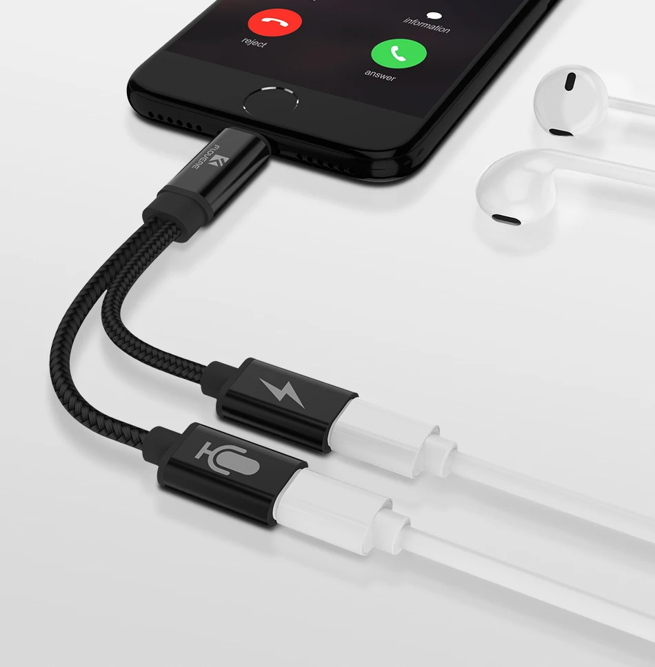 FLOVEME 2 в 1 освещение аудио конвертер адаптер для iPhone X XR XS сплиттер наушников Aux кабель USB адаптер для iPhone 7