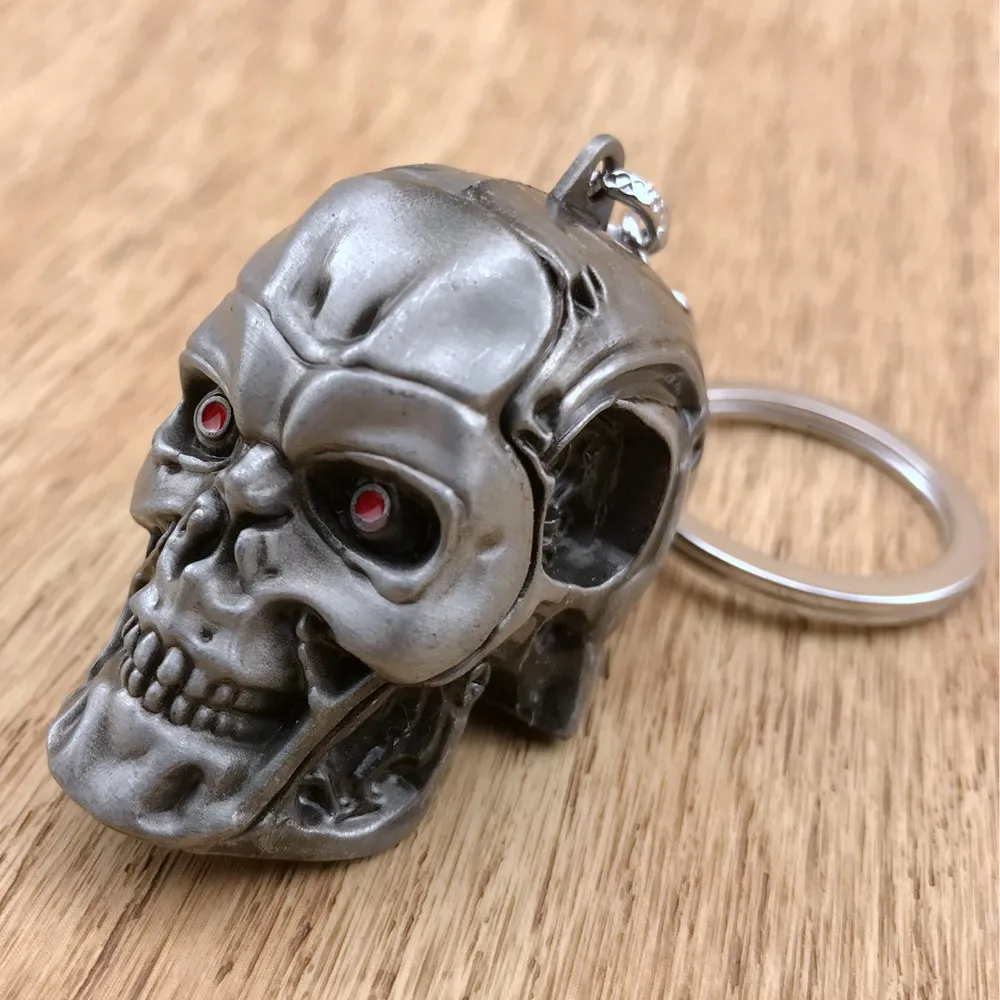 

Car Key Ring for honda Audi mercedes volkswagen Terminator T800 Car Styling Automobile Decoration Keychain Accessories Key Chain