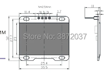 FZ1426-1.3 oled display screen module-2
