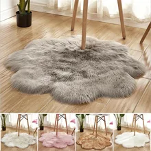 Мягкий пушистый спальня искусственный мех искусственная шерсть ковры из овчины Теплый Ковер с длинным ворсом сиденья