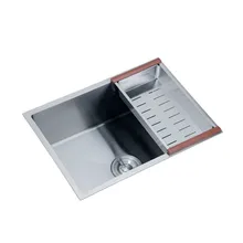30 дюймовый 9 датчик матовый серебристый Кухня корзина для раковины с сливная система кухонная раковина из нержавеющей стали с нижним расположением с одной чашей