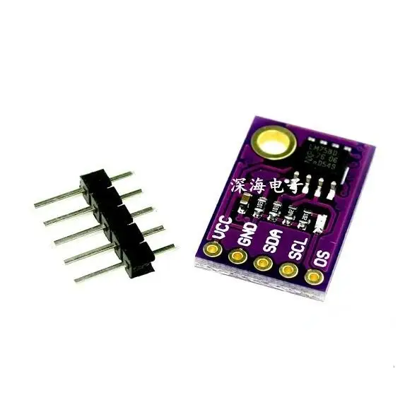 LM75 датчик температуры высокоскоростной I2C интерфейс Высокоточный Модуль платы