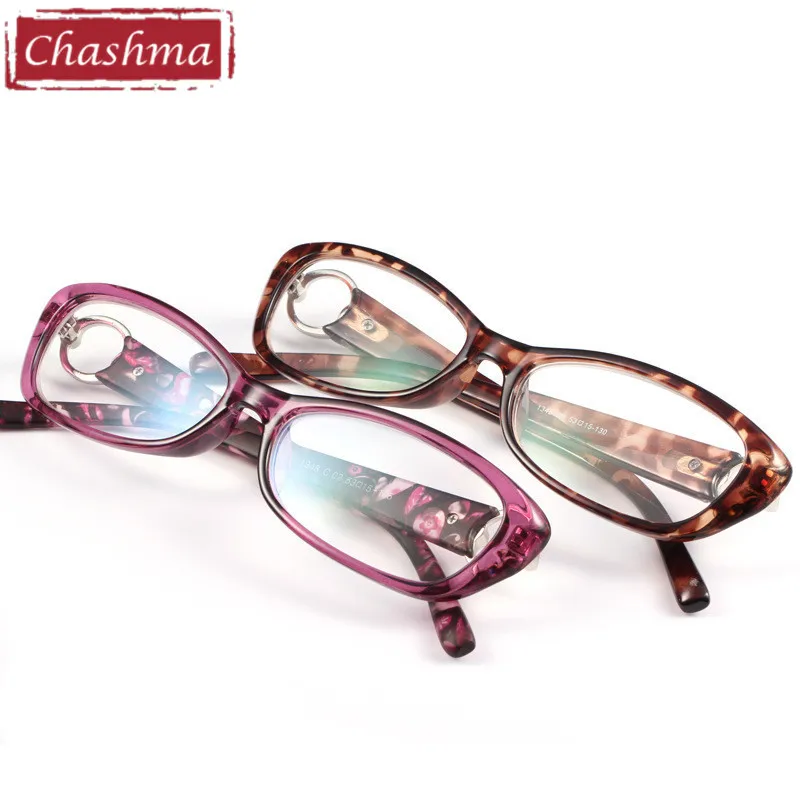 Chashma Brand Design Women Reading Glasses Purple and Leopard Colorful