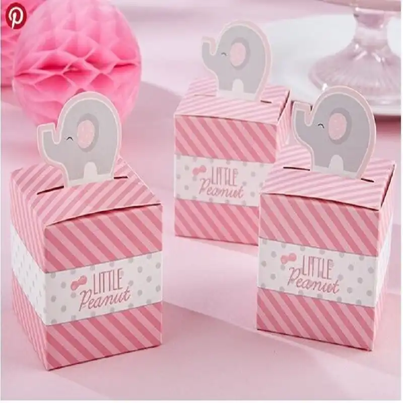 Little Peanut Elephant Favor Box Baby Shower Favor Boxes Set Of 12 Box Baby Shower Box Littlebox Baby Aliexpress