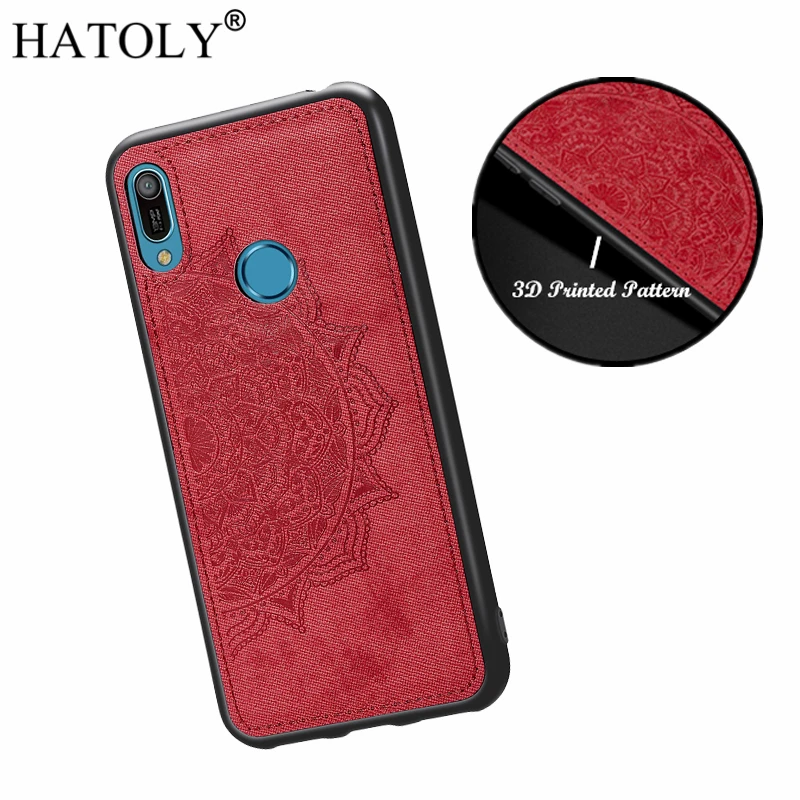 Чехол с 3D цветами HATOLY для huawei Y6 2019 мягкий силиконовый чехол Honor 8A краями Жесткий из