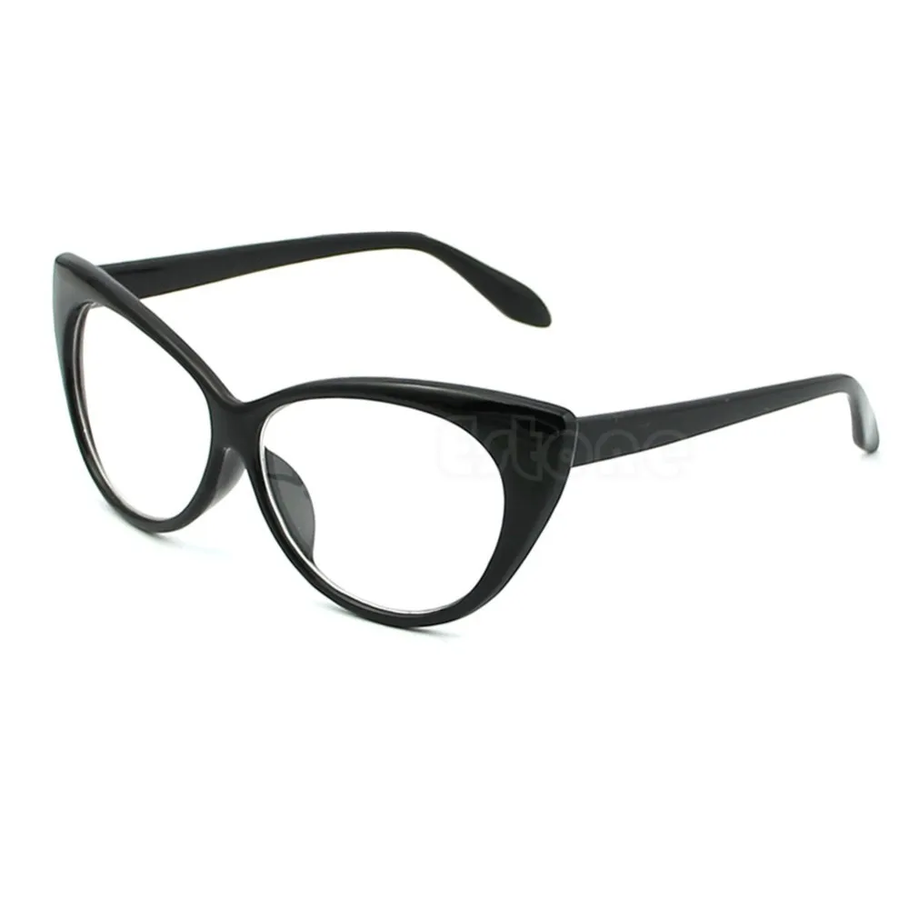 Новые очки кошачий глаз, сексуальные Полосатые Ретро Модные женские очки, оправа, прозрачные линзы, винтажные очки, 6 цветов