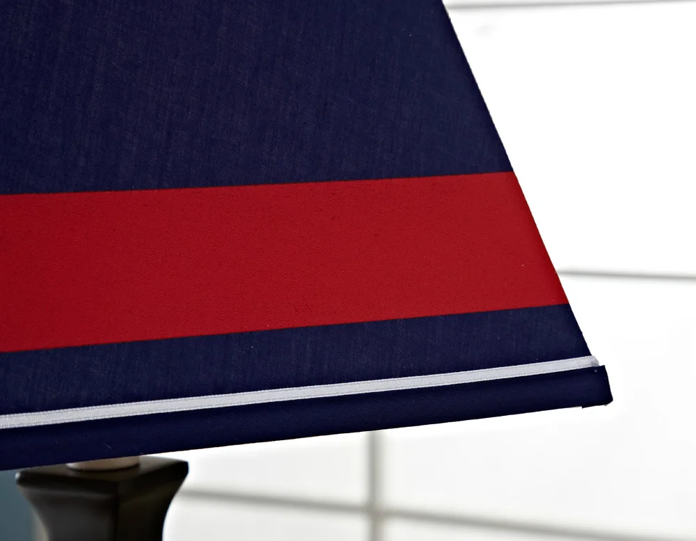 Perfect lighting romantic coffee shop British wind cloth table lamps retro children bedroom bedside lamp bar blue table lights ZA 9