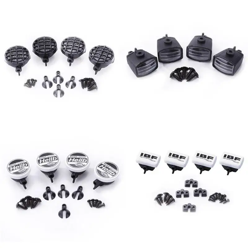 

4pcs RC Car LED Light Cover Lampshade for 1:10 Tamiya HSP RC Toy Axial