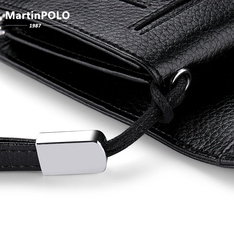 MartinPOLO, мужские кошельки из натуральной кожи, длинный держатель для карт, мужской кошелек на молнии, большая вместительность, роскошный клатч, деловой кошелек MP3001