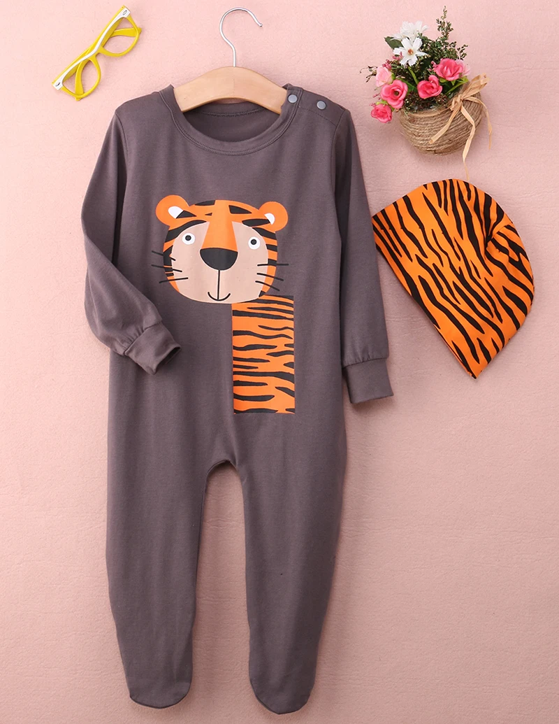 Retail autumn baby boy and girl rompers baby climbing clothes polar