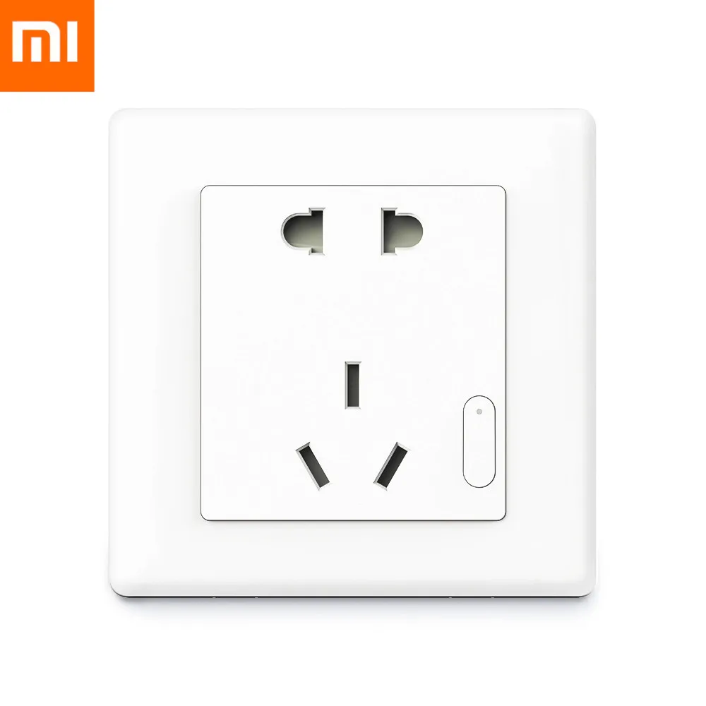 

Original Xiaomi Mijia Aqara Smart Wall Socket ZigBee Wireless Wall Socket Switch Work For Xiaomi Smart Home Kits APP