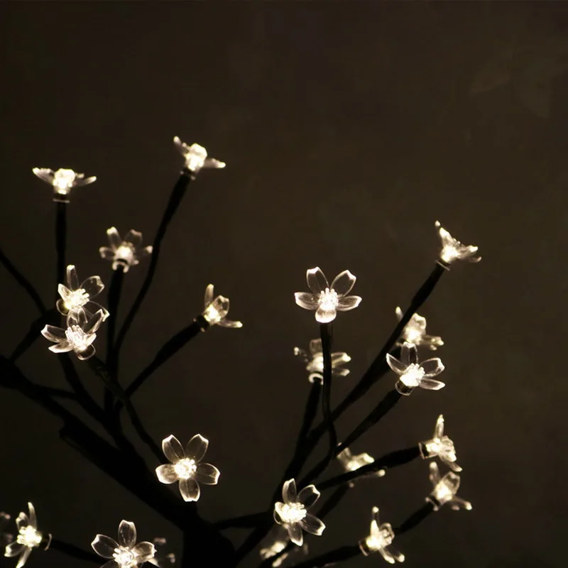 LED Cherry Blossom Rose Bonsai Table Lamp for Home/Festival/Party/Wedding Christmas Decor