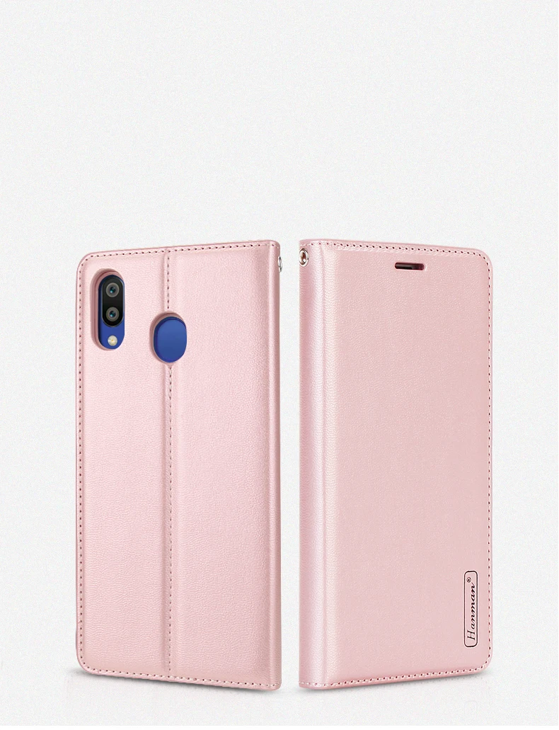 Case de Couro da Aleta para Huawei Slot para Cartão Hanman Menor Companheiro 30 Pro Lite Pendurar Corda Série Carteira Capa 10 Pçs 21 Cheap Estojos p carteira