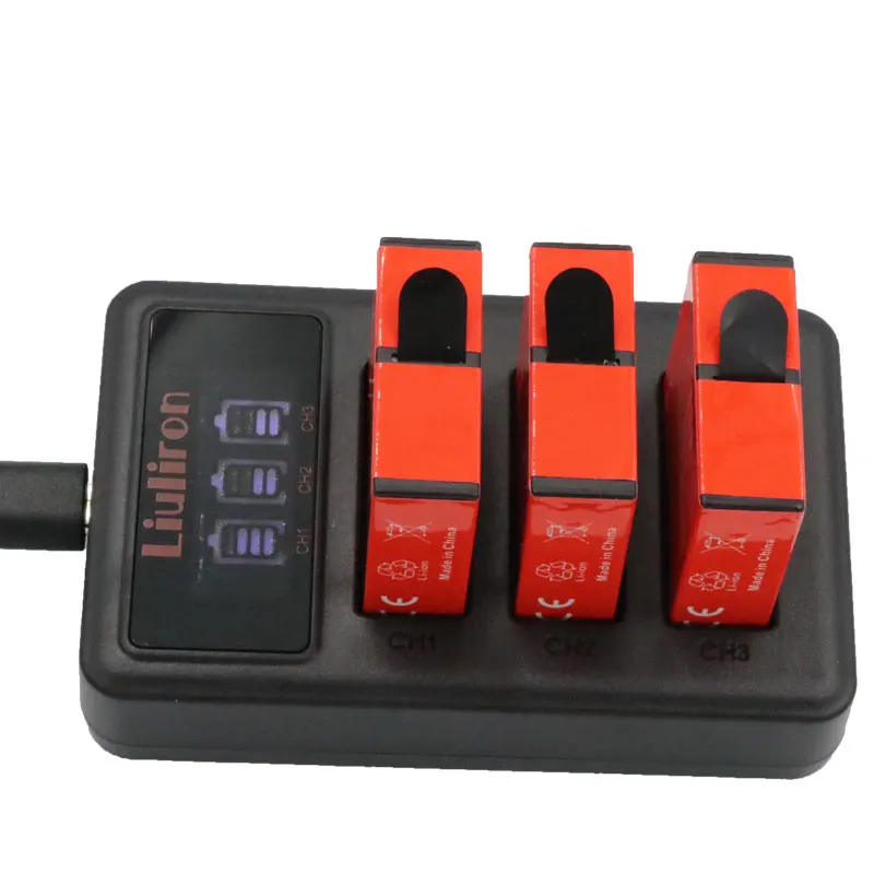 AHDBT-501 батарея с тремя/двумя портами USB зарядное устройство для GoPro Hero 7 6 5 Черная Камера для Go Pro 7 аксессуары для экшн-камеры