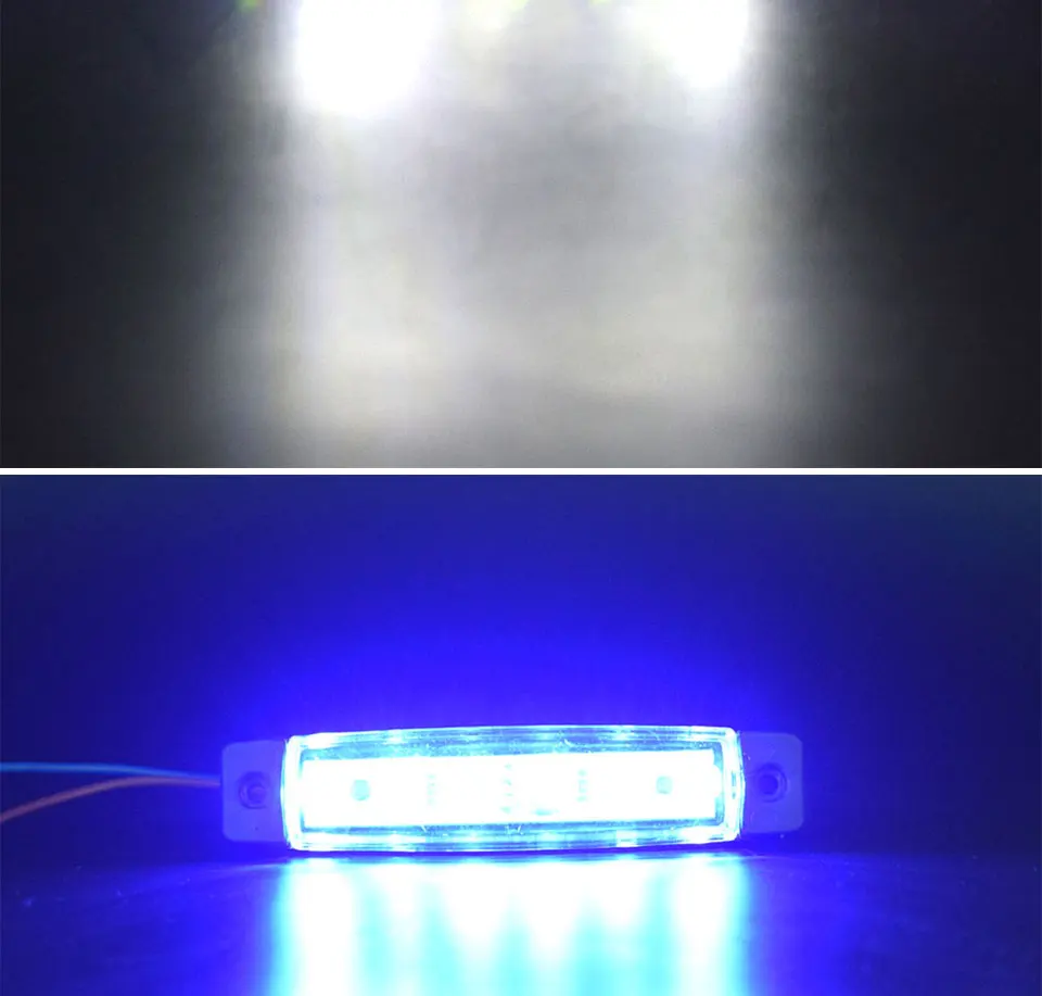 DC 12V 24V Auto External Light Source Red Blue Yellow Green White SMD LED Brake Lamps Truck Car Turn Signal Light Bulbs (2)