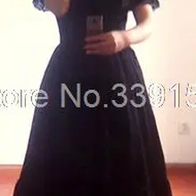 Лидер продаж суд Готический Ретро Винтаж Стиль черный Кружево платье, Длинные Лолита Косплэй Готический Микси платье