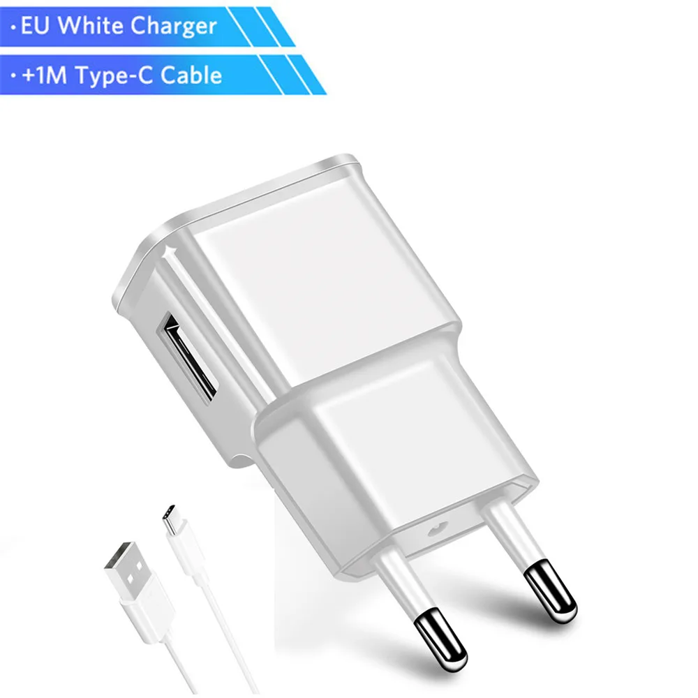 Универсальное USB зарядное устройство для телефона samsung Xiaomi huawei Meizu htc EU вилка для путешествий настенное зарядное устройство адаптер зарядное устройство для мобильного телефона s - Тип штекера: Type C White
