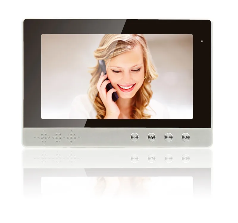 Hot Selling Smart Home Waterproof Video Intercom Phone10 inch TFT Color Wired Digital One to Four Video Door Phone System D139b
