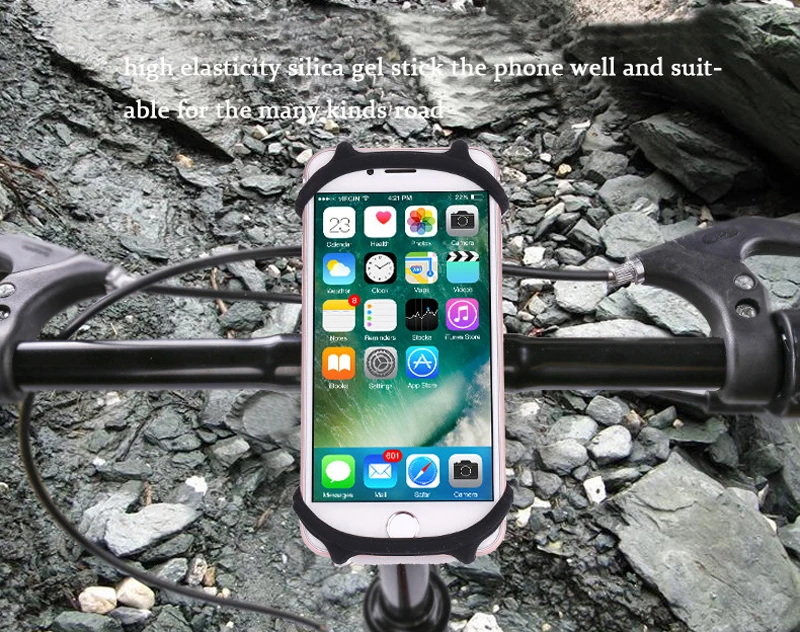 Велосипедный алюминиевый сплав резиновый держатель для телефона руль вращения кронштейн держатель для велосипеда держатель для телефона для велоспорта держатель для навигатора поддержка
