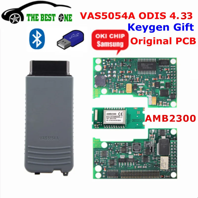 

Original PCB ODIS V4.1.10 / V4.3.3 VAS 5054A Full Chip OKI VAS5054A Bluetooth VAS 5054 UDS VAS5054 For VAG Diagnostic Scanner