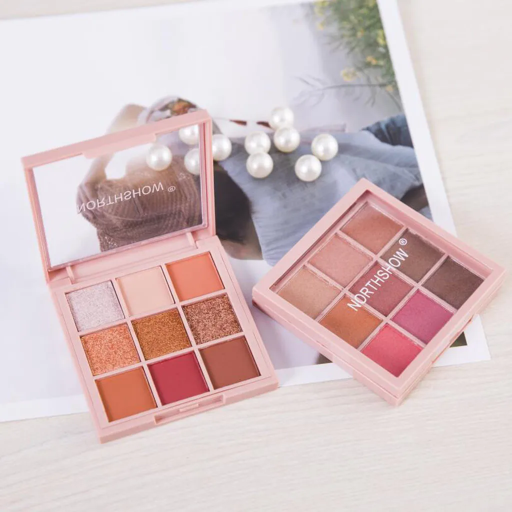 Waterproof lasting and not blooming Eyeshadow Eye Makeup Accessories Pearl Shimmer Eyeshadow Tray Smokey Makeup Eye shadow