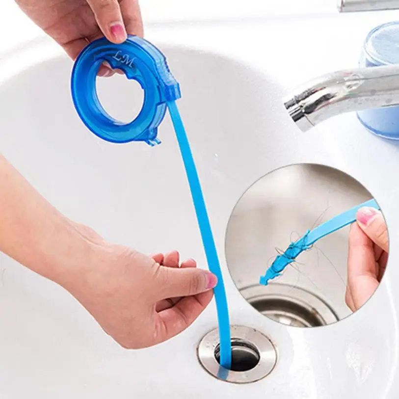 1PC Polished Drain Sink Hair Removal Cleaner Bathroom